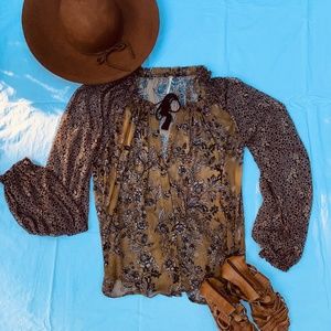 Floral Free People Blouse